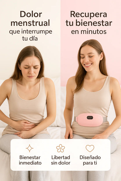 Cinturón Alivio Pro™ | Masajeador Térmico para Dolor Menstrual y Lumbar | Calor Instantáneo