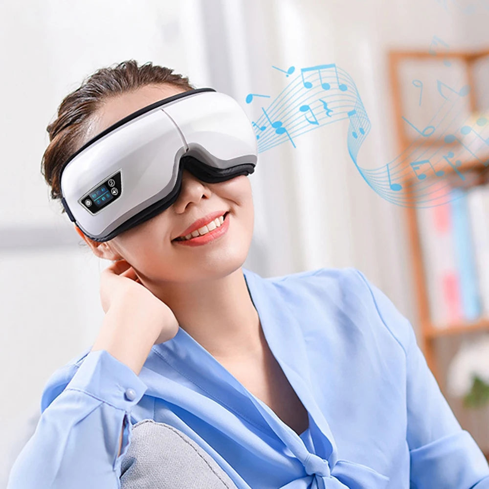 Masajeador Ocular Relax Con Calor y Bluetooth: La solución definitiva a la fatiga visual