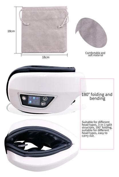 Masajeador Ocular Relax Con Calor y Bluetooth: La solución definitiva a la fatiga visual