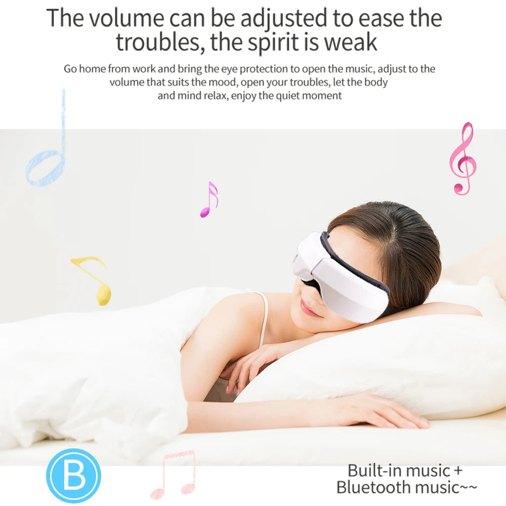 Masajeador Ocular Relax Con Calor y Bluetooth: La solución definitiva a la fatiga visual