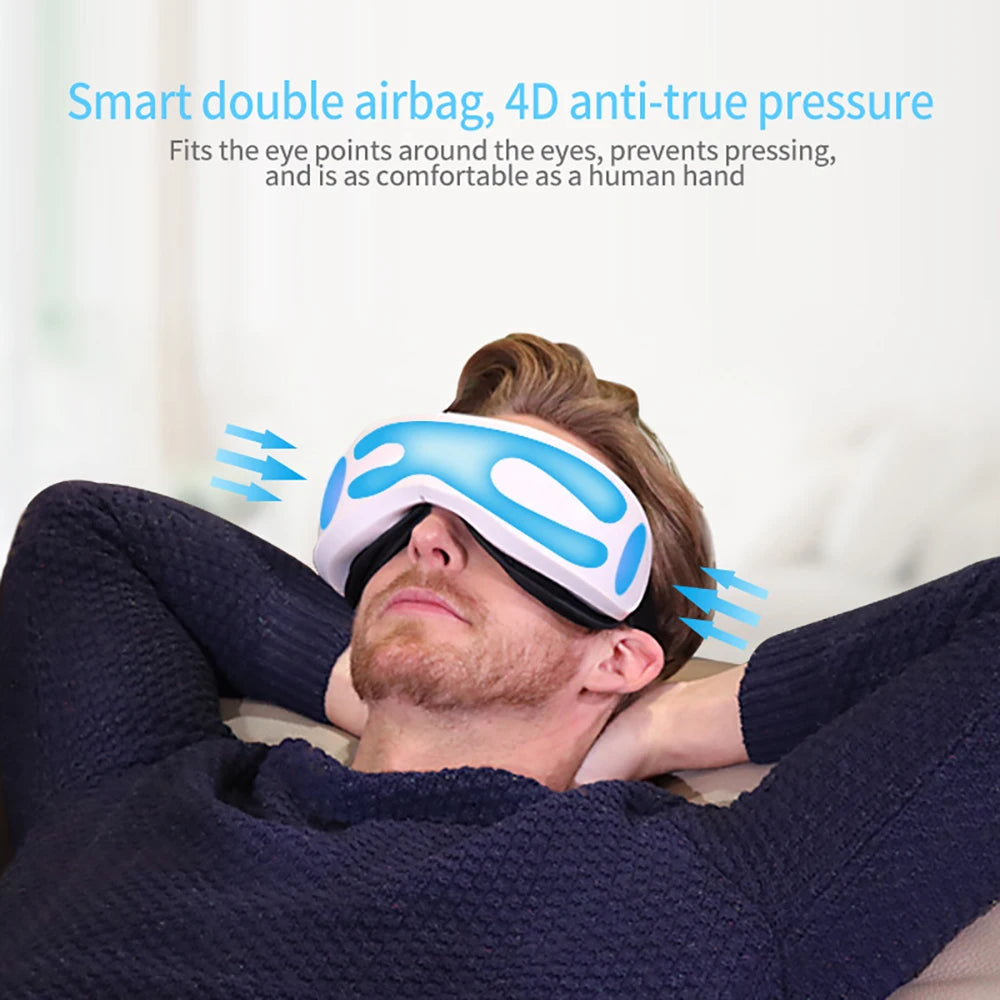 Masajeador Ocular Relax Con Calor y Bluetooth: La solución definitiva a la fatiga visual