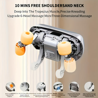 Relajador Cervical Pro-Z™ | Masajeador de Cuello con Calor Infrarrojo y Pulsos EMS